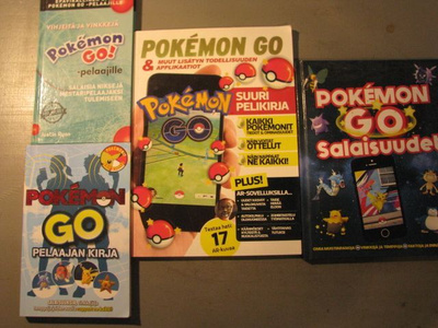 POKEMON GO KIRJALLISUUTTA ( 4 kpl )