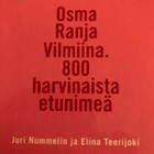 800 HARVINAISTA ETUNIMEÄ - pikkukuva 1