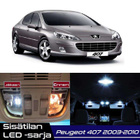 Peugeot 407 Sisätilan LED-sarja 19-osainen - pikkukuva 1