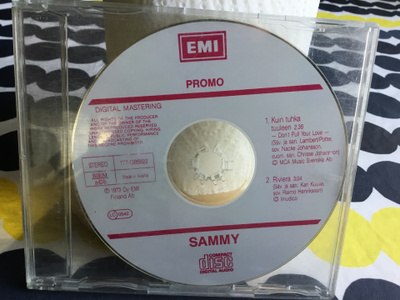 SAMMY 2 tracks promo cdsinkku Emi