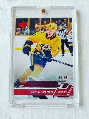 Eeli Tolvanen - 18-19 UD Overtime Rookies Red /99