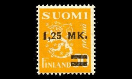 171I ** Leijona lisäp. 1,25mkp/50p kelt. (1931)