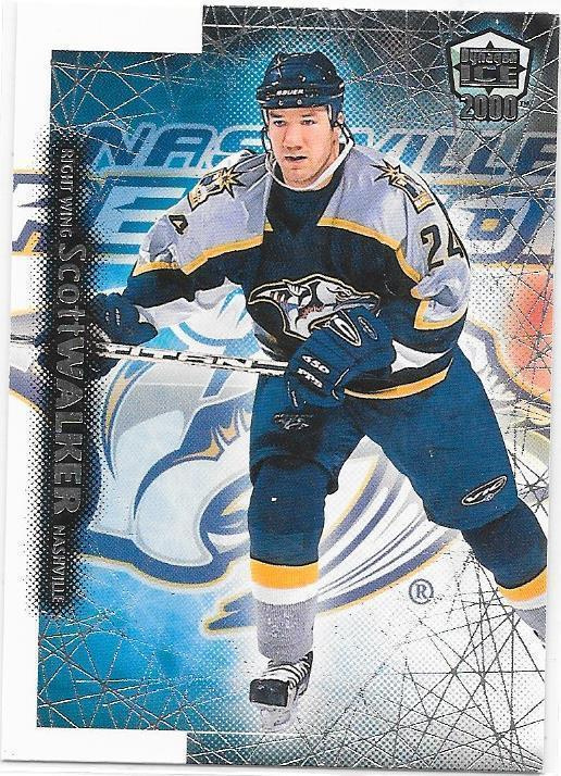 1999-00 Pacific Dynagon Ice #112 Scott Walker Nashville goon