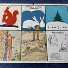 Opetustaulu Tilgmann n. 41,2 x 32,5 cm Metsän pikku eläimet - pikkukuva 1