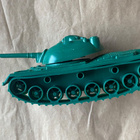 Vintage U.S. M48 Patton Tankki Muovilelu, 16cm (2kpl) - pikkukuva 5