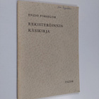 Enzio Forsblom : Rekisteröinnin käsikirja - pikkukuva 1