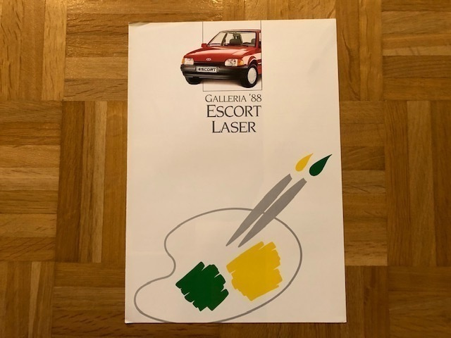 Esite Ford Escort Laser, 1988. Escort mk4