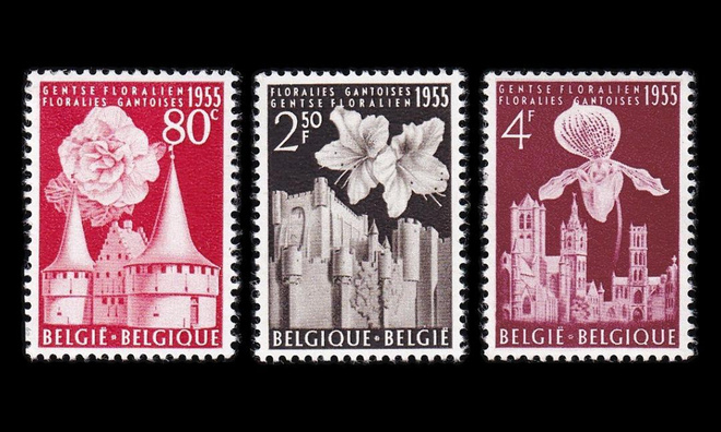 Belgia 1010-2 ** Kukkanäyttely (1955)