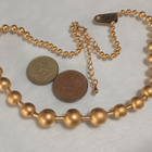 21k kullattu Kanadalainen Pallo kaulakoru kääty Gold plated - pikkukuva 3