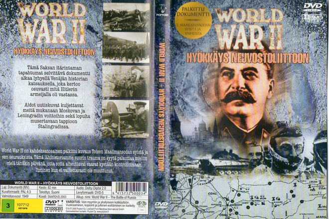 World War 2-Hyökkäys neuvostoliiittoon	(32 370)	k	-FI-	DVD	s