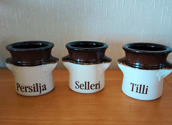Kermansavi maustepurkki tilli persilja selleri