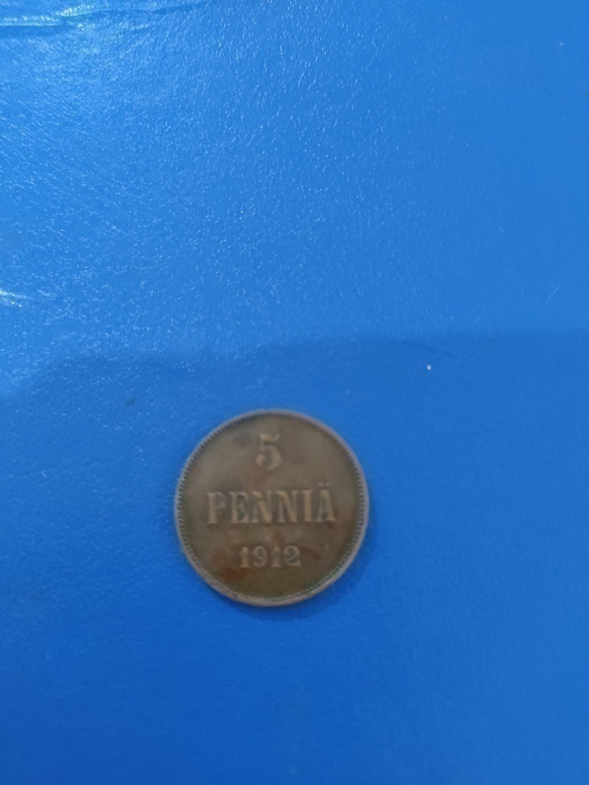 5 penniä vuodelta 1912