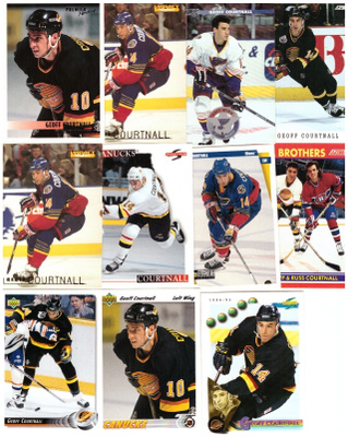 11 x GEOFF COURTNALL Canucks, St. Louis Blues