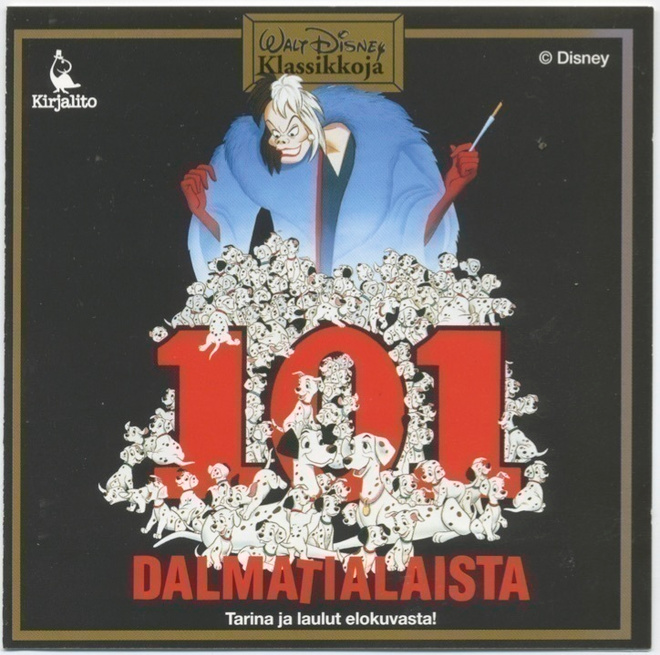 DISNEY: 101 DALMATIALAISTA - Tarina ja Laulut, MINT! CD 1995