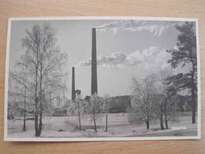 VANHA Postikortti Mänttä 1950-l Alkup. Mallikappale