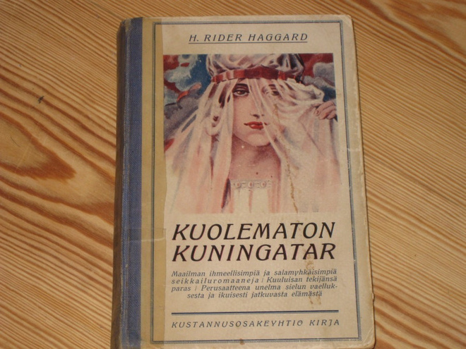Haggard, H. Rider: Kuolematon kuningatar 1.p skk v. 1922