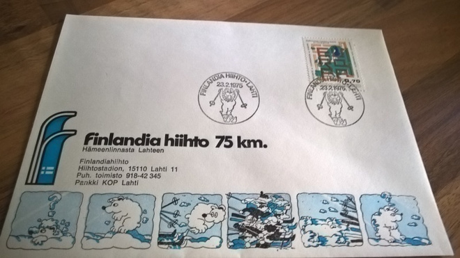 Kuori Finlandia hiihto 75km 1975 erikoisleimalla