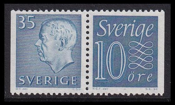 Ruotsi 490-430bDD ** Gustaf-numero vihkopari (1962)