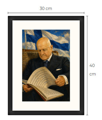 Uusi Jean Sibelius art print 30 cm x 40 cm