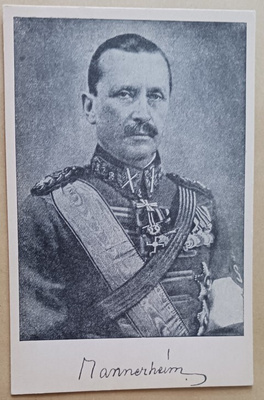 C. G. E. Mannerheim + pain. signeeraus, mv pk, ei p.