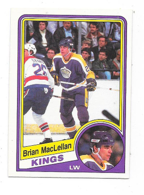 1984-85 OPC #87 Brian MacLellan , Los Angeles Kings RC