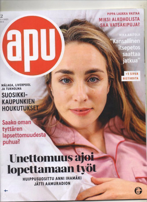 Apu n:o 12 2023 Anni. Gitta. Marja. Sotkamo, Heidi.