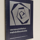Verosuunnittelun mahdollisuuksista : teoksen aineisto per... - pikkukuva 1
