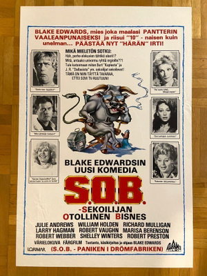 Vanha elokuvajuliste: S.O.B. - sekoilijan otollinen bisnes
