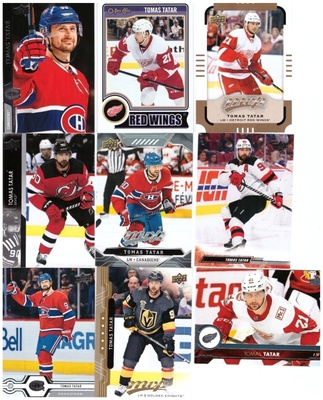 9 x TOMAS TATAR Canadiens, Devils, Red Wings, Golden Knights