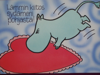 Muumipeikko kiittää