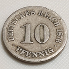 Saksa 10 Pfennig 1876B - pikkukuva 3