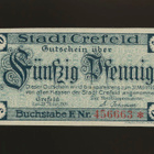 Saksa Notgeld 50 Pfennig, Crefeld 1919 - pikkukuva 1