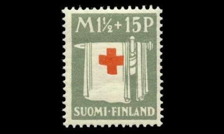 159 ** Punainen risti 1 1/2mk+15p (1930)