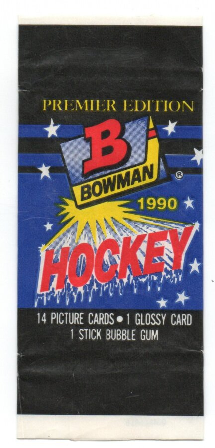 Purkkakääre B BOWMAN HOCKEY 1990
