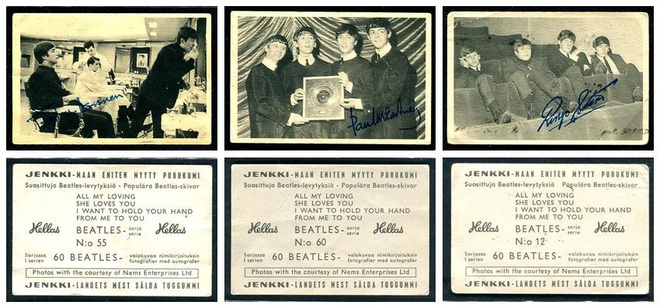 BEATLES PURKKAKUVAT, 4 kpl