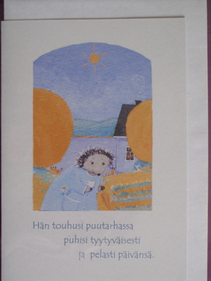 Anu Pellinen siili touhuaa puutarhassa tk plus kuori