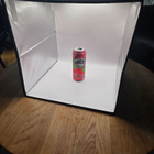 Puluz 40cm x 40cm x 40cm lightbox, led ja 12 taustaa - pikkukuva 1