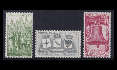 Italia 1021-3 ** 1. maailmansodan voitosta 40v (1958)