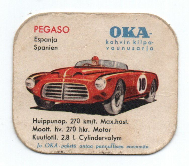 Kahvilappu OKSA Kilpavaunusarja PEGASO