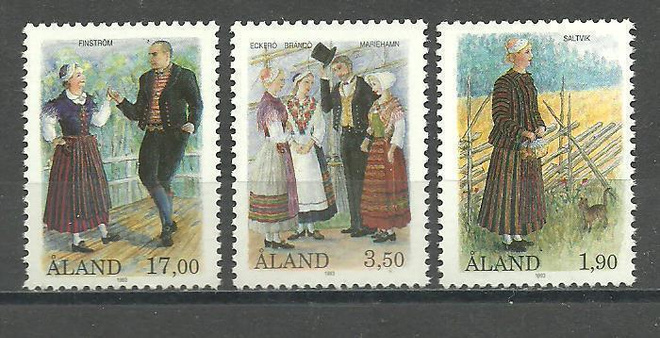 ÅLAND kansallispuvut sarja 1993, LaPe 72-74 **