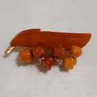 Upea  Meripihka solki rintakoru rintaneula, baltic amber, it - pikkukuva 1