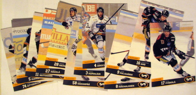 Cardset 2016-17 Kärpät 85-96 teamset