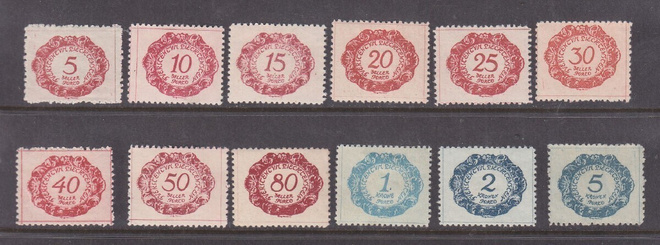 Liechtenstein lunastusmerkkejä sarja 1920