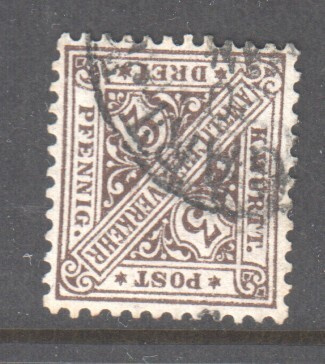 Saksa Wyrtenberg dienst 1881 3 pfg