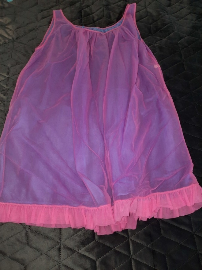 Yöpaita babydoll  , vaaleanpunainen / lila