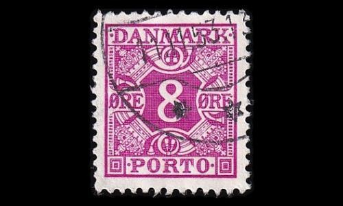 Tanska PORTO_34 o 8 öre lila (1937)