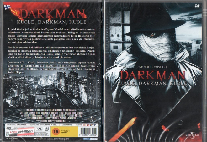 Darkman 3	(23 571)	UUSI	-FI-	DVD	suomik.		arnold vosloo	1996