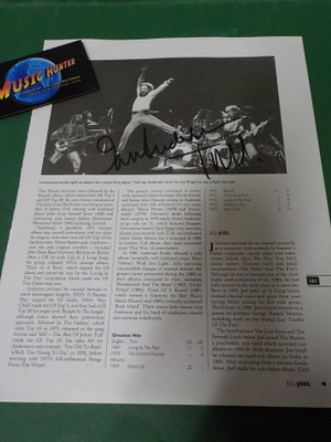 JETHRO TULL IAN ANDERSON NIMIKIRJOITUS