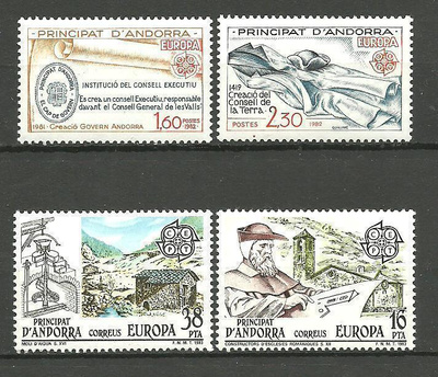 ANDORRA EUROPA CEPT 2 sarjaa 1982 & 1983 **