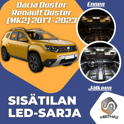 Dacia Duster II Sisätilan LED-sarja 7-osainen